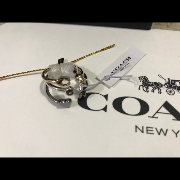 NWT COACH STARDUST RING SET F24238 SIZE 7 - Picture 2 of 8